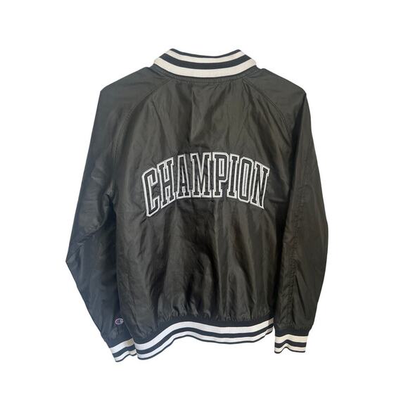 Champion Black and White Varsity Bomber style Vintage Jacket size Small - Picture 6 of 7